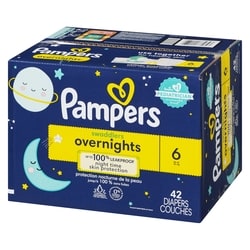 Pampers Swaddlers Overnight Diapers Size 42 Count 42 ea Real
