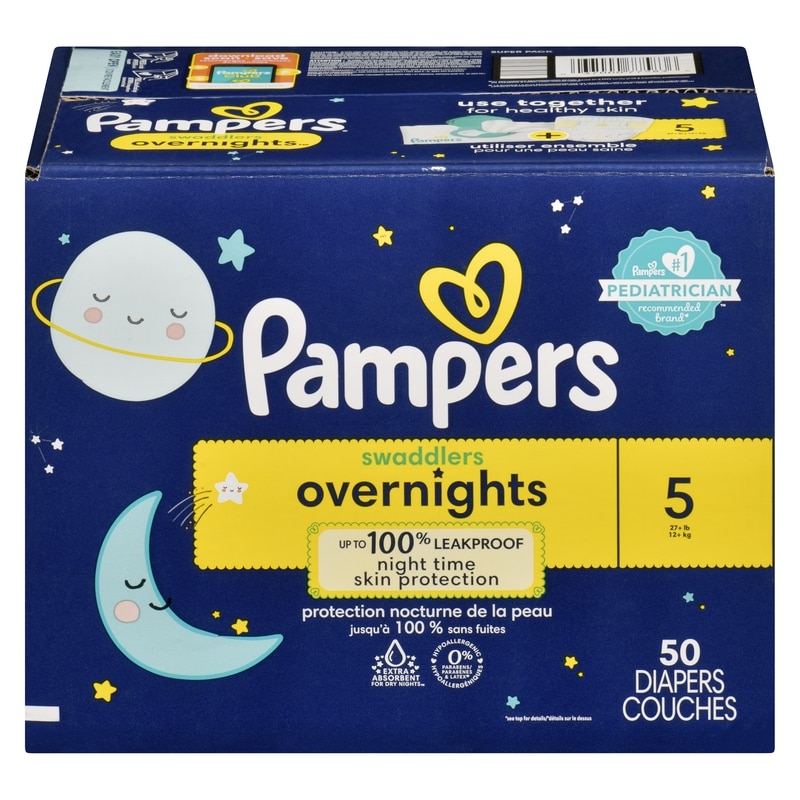 Swaddlers Overnight Diapers Size 5 50 Count