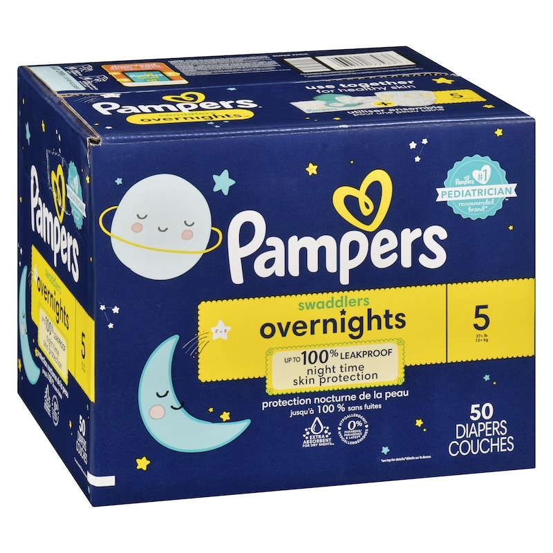 Swaddlers Overnight Diapers Size 5 50 Count