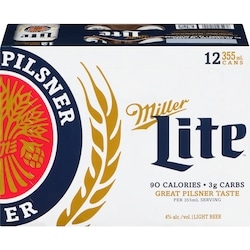 Miller Lite Beer (ID required at pick-up) 12x355.0 ml, $0.61/100ml