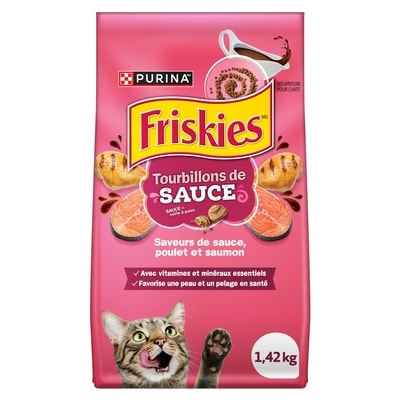Purina Friskies Tourbillons de Sauce, Nourriture Sèche pour Chats 1,42 kg 1.42 kg, 0,56 $/100g