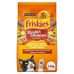 Purina Friskies Grillers Dry Cat Food Combo Assorted Flavours 1.4 kg, $0.64/100g