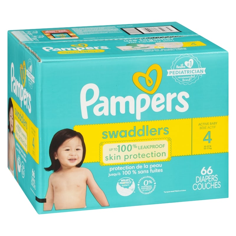 Swaddlers Active Baby Diaper Size 4 66 Count