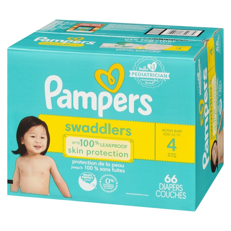 Swaddlers Active Baby Diaper Size 4 66 Count