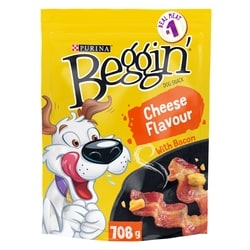 Purina Beggin' Strips Dog Treats Bacon and Cheese 708 g, $1.62/100g