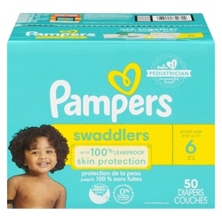 Swaddlers Diapers Size 6 50 Count