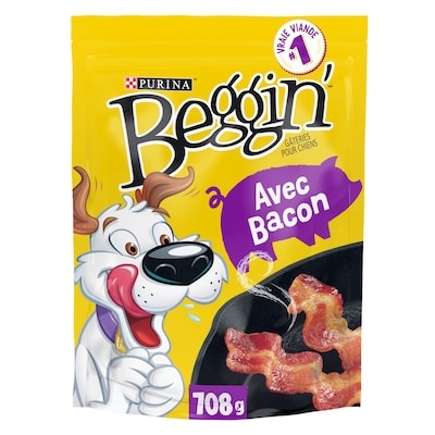 Purina Beggin' tranches gâteries pour chiens bacon 708 g, 1,98 $/100g