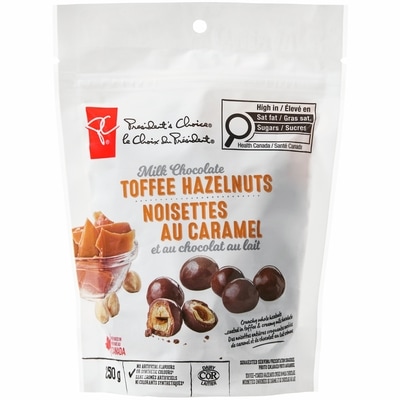 le Choix du Président Noisettes au caramel au chocolat au lait 250 g, 3,60 $/100g