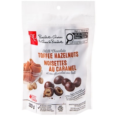 le Choix du Président Noisettes au caramel au chocolat au lait 250 g, 3,20 $/100g