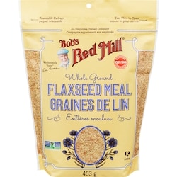 Bob’s Red Mill Graines de Lin Entières Moulues 453 g, 1,55 $/100g