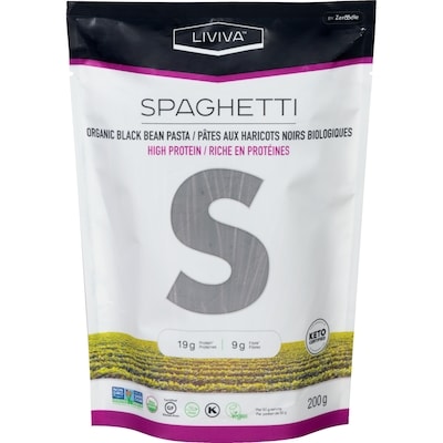 LIVIVA Spaghettis Aux Haricots Noirs Biologiques 200 g, 3,00 $/100g