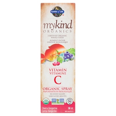 Garden of Life Organic Spray Vitamin C Cherry-Tangerine 58 ml, $27.57/100ml