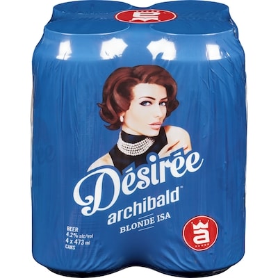 Archibald Désirée Beer Session Ipa (ID required at pick-up) 4x473.0 ml, $0.63/100ml