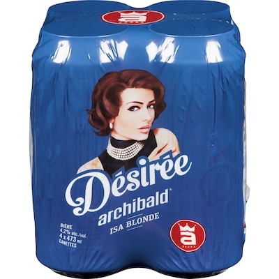 Archibald Désirée bière session ipa (Pièce d’identité requise au moment du ramassage) 4x473.0 ml, 0,82 $/100ml