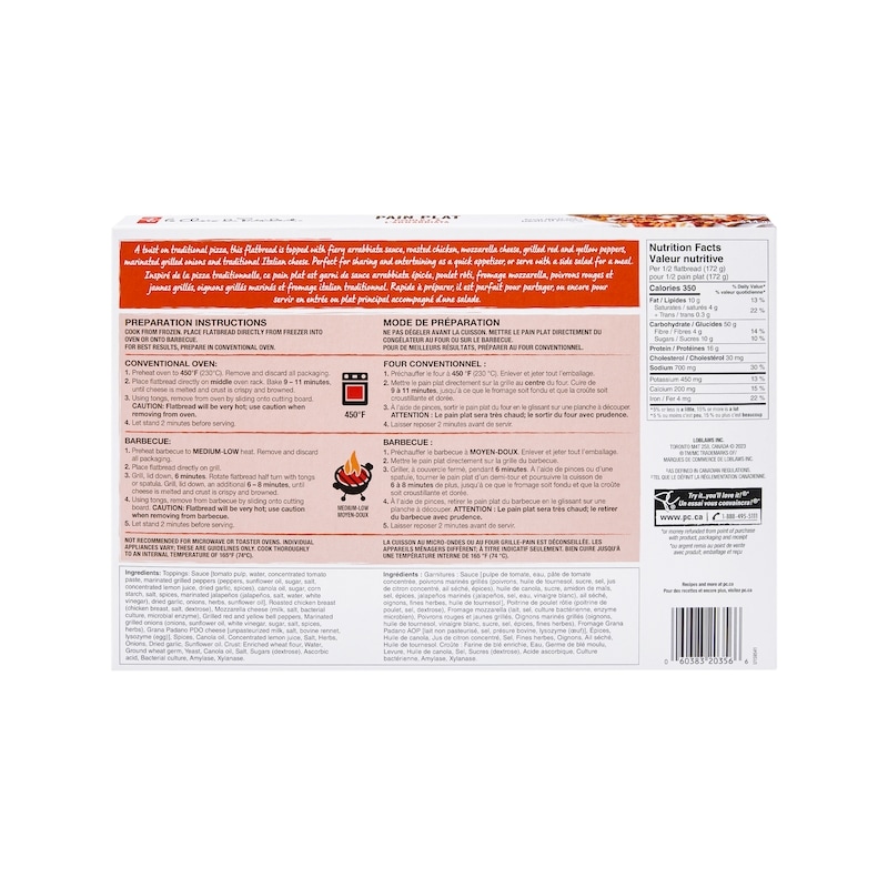 Chicken Arrabbiata Flatbread