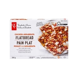 le Choix du Président Pain plat poulet à l’arrabbiata 344 g, 1,31 $/100g
