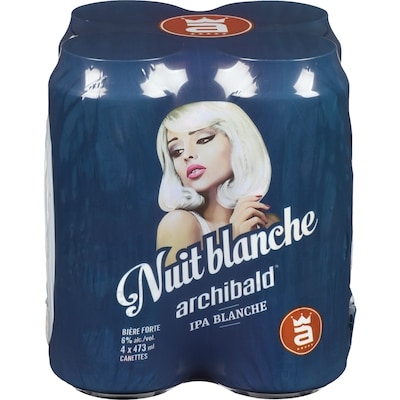 Archibald Bière Nuit Blanche, Archibald (Pièce d’identité requise au moment du ramassage) 4x473.0 ml, 0,82 $/100ml
