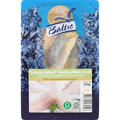 Baltic Gifts Lightly-Salted Herring Fillets In Oil 250 g, $2.00/100g
