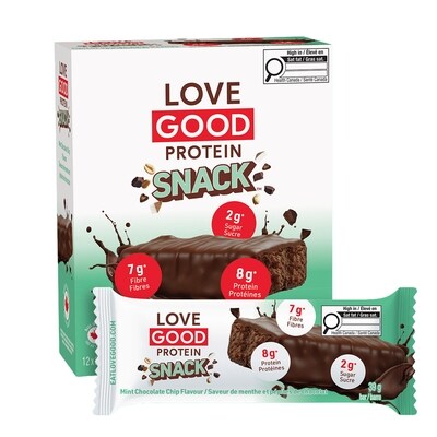LoveGoodFats Barre Collation Menthe Pépites de Chocolat 12x39.0 g, 7,69 $/100g