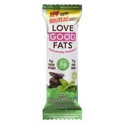 LoveGoodFats Mint Chocolate Chip Bar 39 g, $8.95/100g