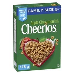 General Mills Cheerios Cereal Apple Cinnamon Family Size 778 g, $1.03/100g