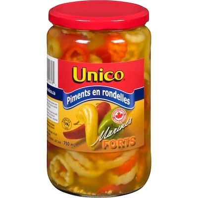 Unico Unico Piments en Rondelles Marinés Forts 750 ml, 0,60 $/100ml