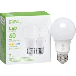 Everyday Essentials Light Bulbs, A19 60W LED Soft White - 1 ea