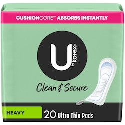 Clean & Secure Ultra Thin Pads, Heavy Absorbency, 20 Count
