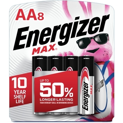 Energizer Piles alcalines, AA 1 ea, 0,50 $/1ch