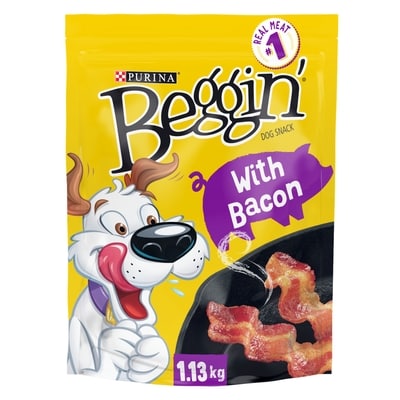 Purina Beggin' Strips Bacon, Dog Treats 1.13 kg, $1.55/100g