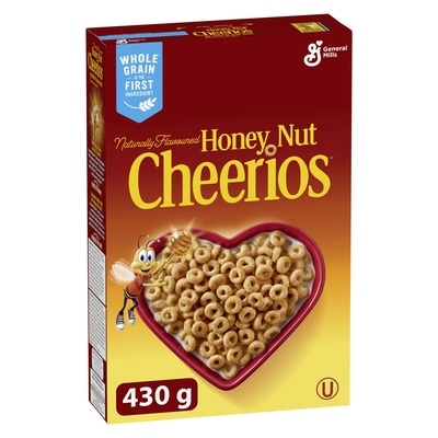 General Mills Honey Nut Cheerios Breakfast Cereal, Whole Grains 430 g, $1.35/100g
