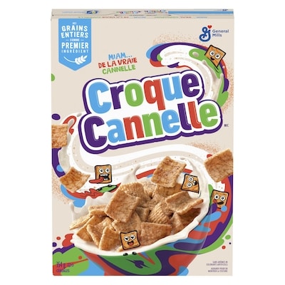 Croque Cannelle,Céréales Pour le Petit-déjeuner au Gout De Cannelle Authentique, Grains Entiers