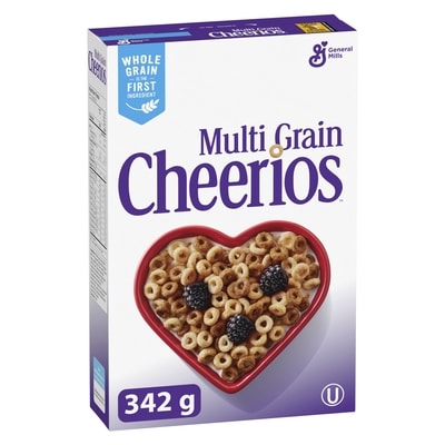 General Mills Multi Grain Breakfast Cereal, Whole Grains 342 g, $1.46/100g
