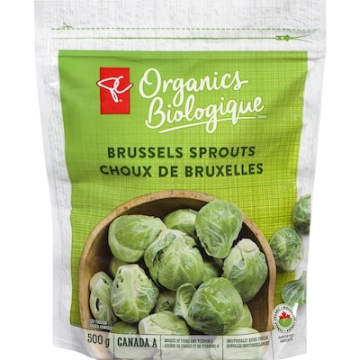 PC Biologique Choux De Bruxelles 500 g, 1,00 $/100g