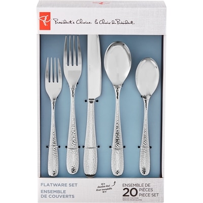 President's Choice President's Choice 18/0 Stainless Steel Flatware Set - Aadan 20x1.0 ea, $1.90/1ea