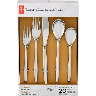 President's Choice President's Choice Forged 18/0 Flatware Set - Diallo 20x1.0 ea, $2.50/1ea