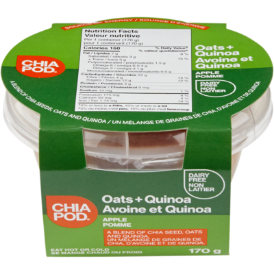 null Gruau Chia Pod, pomme 170 g, 2,94 $/100g