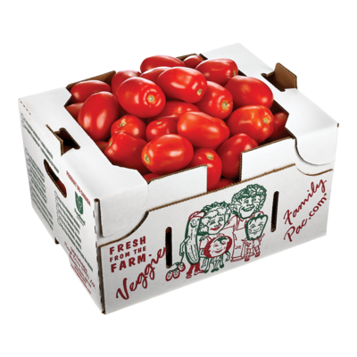 null Roma Tomatoes. Half Bushel Case 1 ea, $18.00/1ea