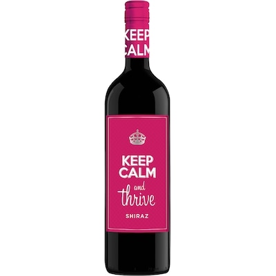 KEEP CALM Red Wine Shiraz (ID required at pick-up) 750 ml, $1.53/100ml