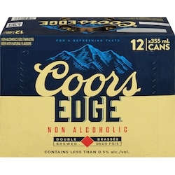 EDGE NON-ALCOHOLIC BEER WITH NATURAL FLAVOURS DOUBLE BREWED