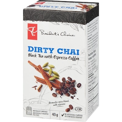 Dirty Chai Black Tea with Espresso Coffee