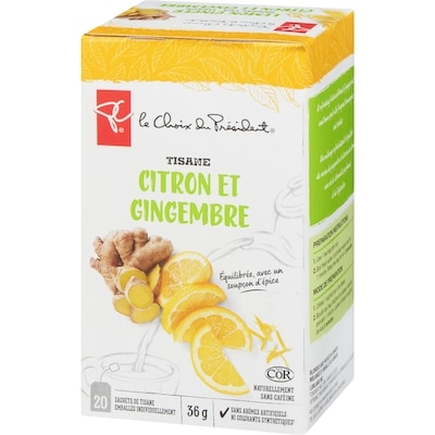 Tisane citron et gingembre