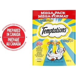 Temptations Gâteries pour chats Mélimélo arômes de thon, de crevettes et de saumon 180 g, 1,67 $/100g