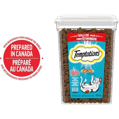 Temptations Gâteries pour chats adultes saveur de thon délicieux 454 g, 1,32 $/100g