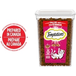 Temptations Gâteries pour chats adultes saveur de bœuf nourrissant 454 g, 1,32 $/100g