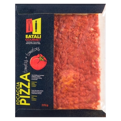 null Eatali Gourmet Focaccia Pizza Tomates 375 g, 1,06 $/100g