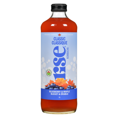 Rise Kombucha Blueberry & Maple 1 l, $1.00/100ml