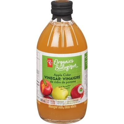 PC Organics Organic Vinegar Apple Cider 500 ml, $0.90/100ml