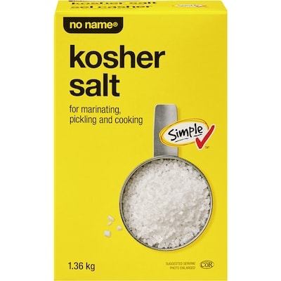Sans Nom Sel casher 1.36 kg, 0,37 $/100g