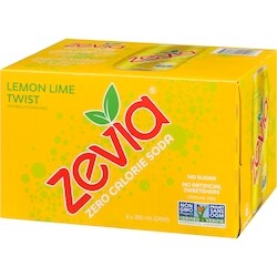 Zevia Zero Sugar Soda, Lemon Lime Twist - 6x355.0 ml | Real